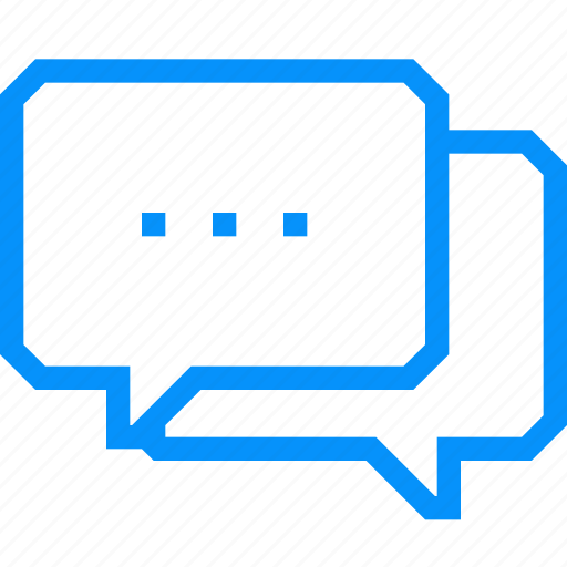Blue, chats, chatting, comment, connections, conversation, reviews icon - Download on Iconfinder