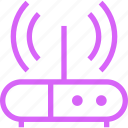 connections, device, internet, network, purple, router, wifi, wireless