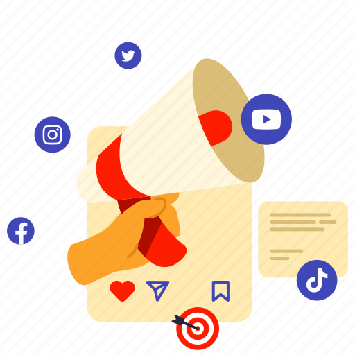 Data, digital, advertising, megaphone, promotion, marketing, announcement icon - Download on Iconfinder