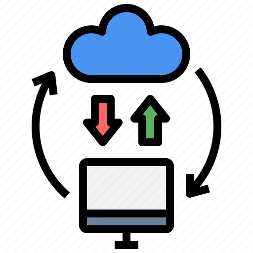 Automatic, sync, download, upload, transfer, backup and restore, cloud storage icon - Download on Iconfinder