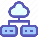 cloud, server, database, computing, data
