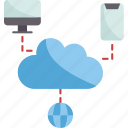 cloud, service, connect, communication, technology