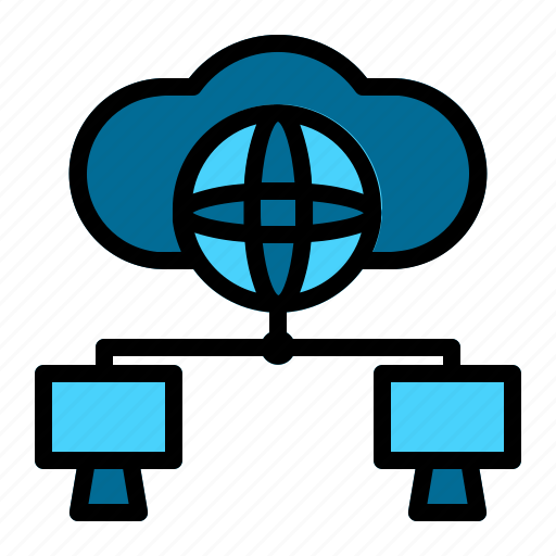 Cloud, computer, database, hosting, network, server, web icon - Download on Iconfinder