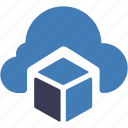cloud cube, cloud, cube, data, stack, storage, layers