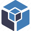 analytical, cube, box, creative, parcel, package, shipping