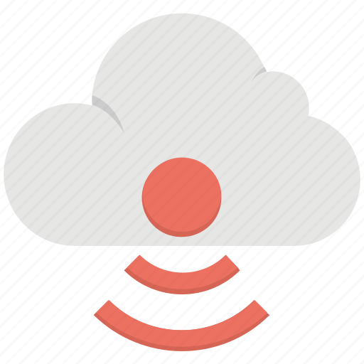 Cloud computing concept, wifi cloud, wireless network signals, wireless technology icon - Download on Iconfinder
