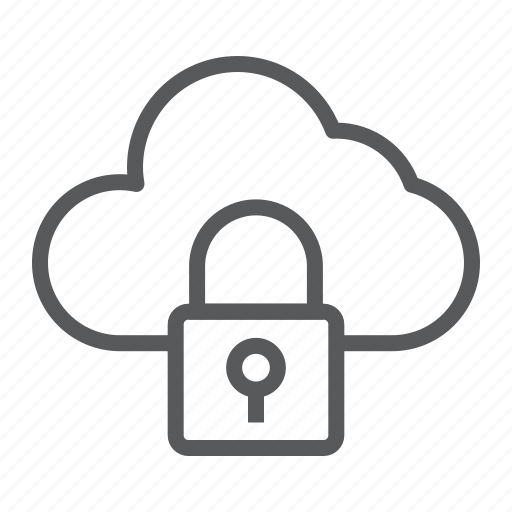 Cloud, security, database, protection, data, lock icon - Download on Iconfinder