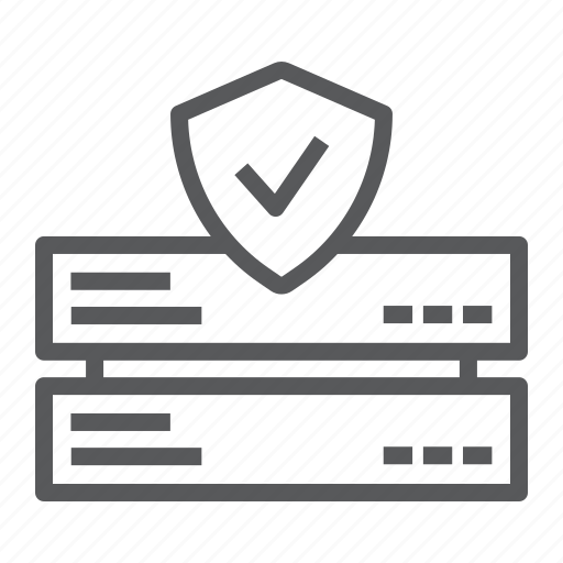 Data, protection, server, database, shield, password, safety icon - Download on Iconfinder