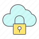 cloud, security, database, protection, data, lock
