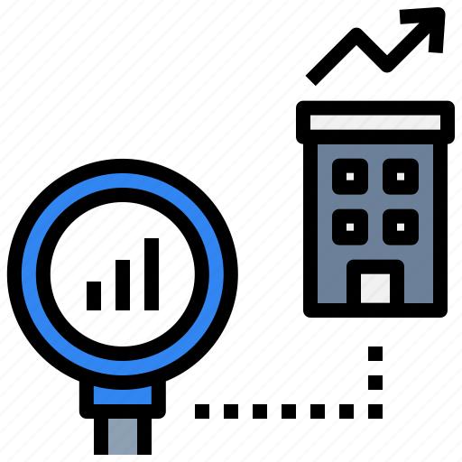 Growth, property, investment, scan, profit, analysis, business insight icon - Download on Iconfinder