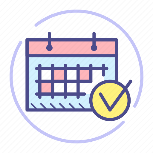 Calendar, check, date, event, month, schedule icon - Download on Iconfinder