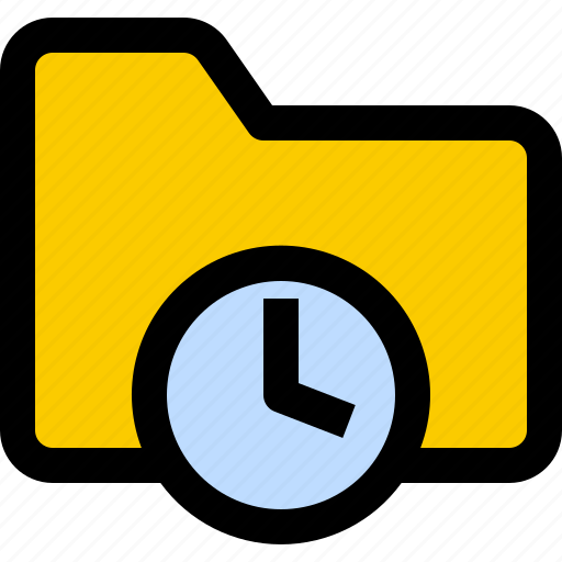 Folder, history, time, clock, timer icon - Download on Iconfinder