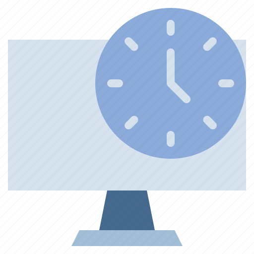 Computer, clock, time, date, watch, work, icon icon - Download on Iconfinder
