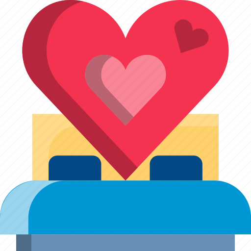 Bed, dating, heart, hotel, love, sex, valentine icon - Download on Iconfinder