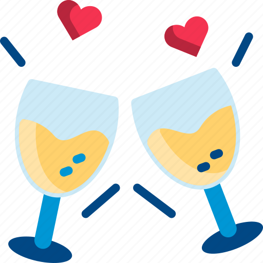 Alcohol, celebrate, champagne, drink, party, valentine icon - Download on Iconfinder
