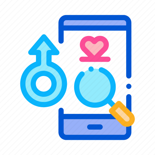 App, dating, love, male, search icon - Download on Iconfinder