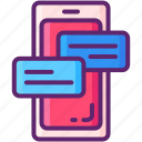 chat, message, communication, mobile