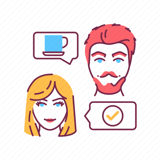 Communication, date, dating, female, live, male, meet icon - Download on Iconfinder