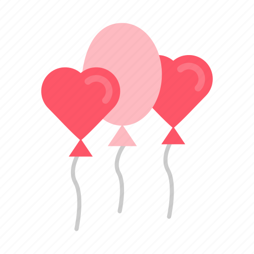 Balloons, valentine, decoration, celebration, greeting icon - Download on Iconfinder