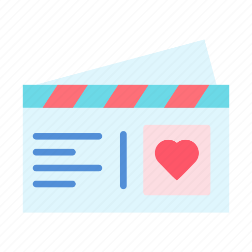 Postcard, envelope, letter, mail, send icon - Download on Iconfinder