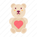 teddy bear, toy, stuffed, cute, baby