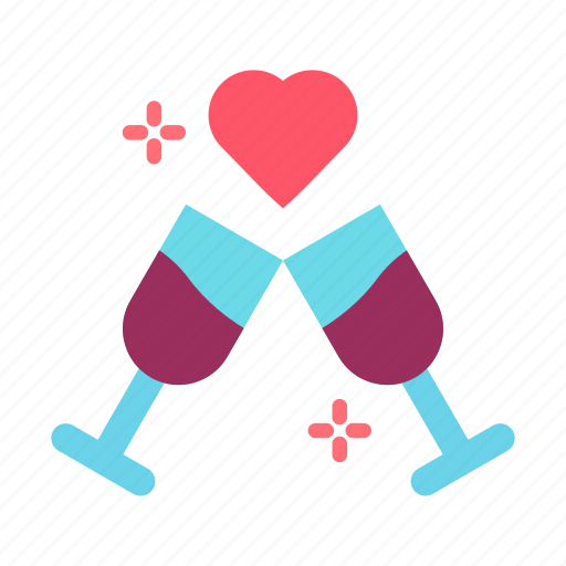 Cheers, drink, glass, glasses, love icon - Download on Iconfinder