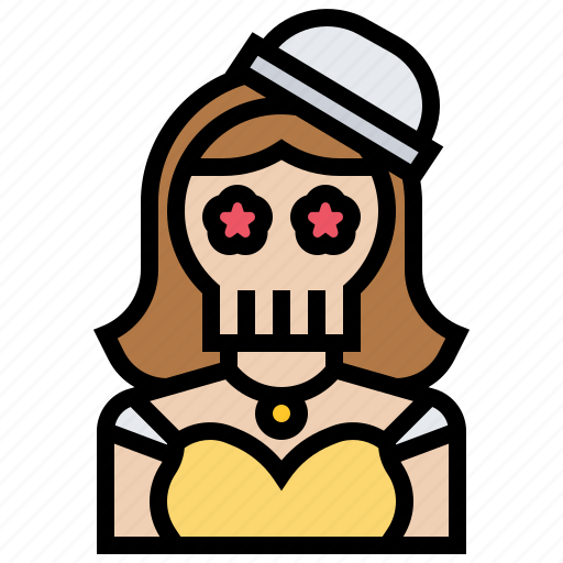 Avatar, calaca, dead, lady, skeleton icon - Download on Iconfinder