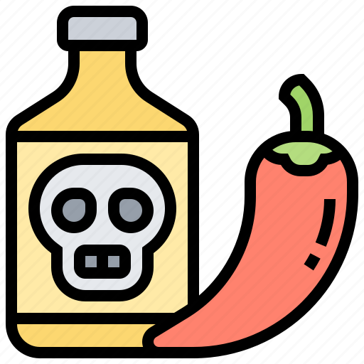 Bottle, chili, danger, jalapeno, spice icon - Download on Iconfinder