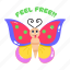feel free, cute butterfly, cute insect, colourful butterfly, monarch 