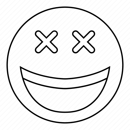 Dead, emoji, emoticon, face, happy, smile, smiley icon - Download on Iconfinder
