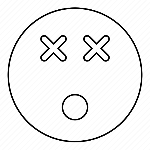 Dead, emoji, emoticon, face, smiley icon - Download on Iconfinder