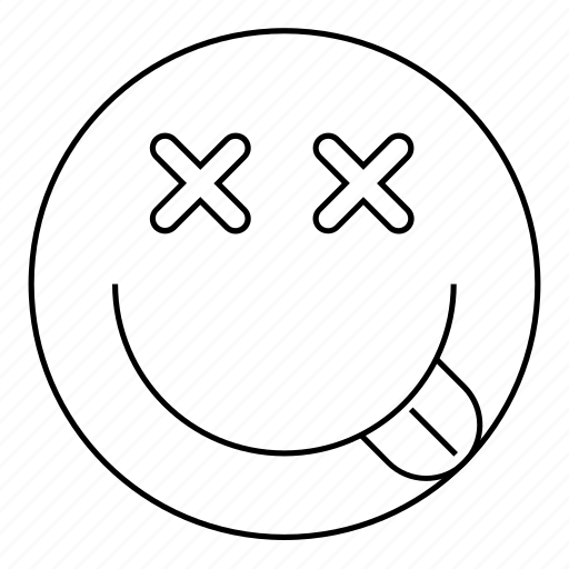 Dead, emoji, emoticon, face, happy, smile, smiley icon - Download on Iconfinder