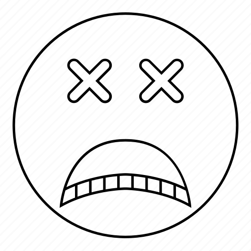 Dead, emoji, emoticon, face, feeling, sad, smiley icon - Download on Iconfinder