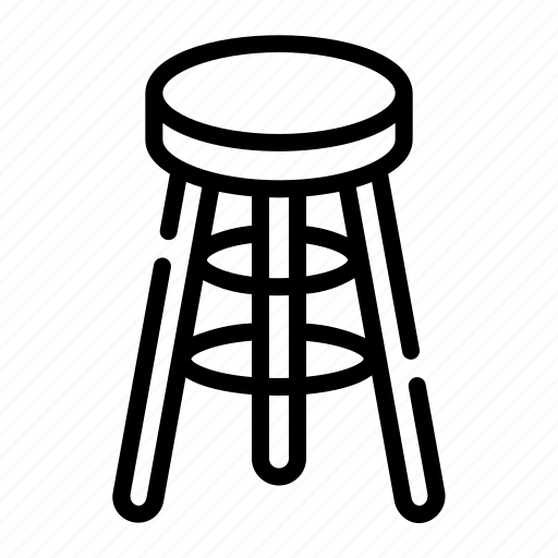 Stool, chair, interior, design, decoration, furniture, household icon - Download on Iconfinder