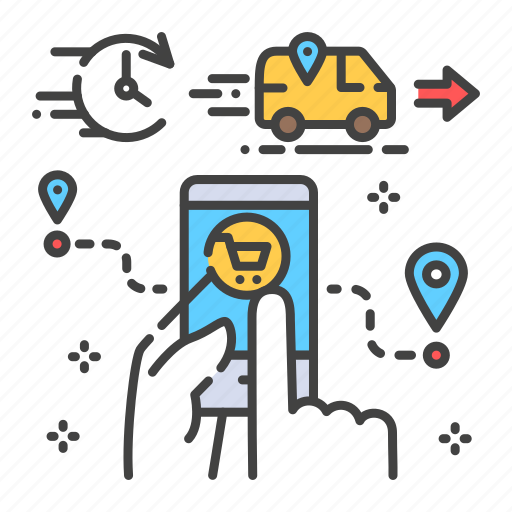 Delivery, express, logistics, online, order, phone, shipping icon - Download on Iconfinder