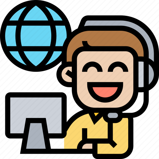 Customer, support, operator, helping, technician icon - Download on Iconfinder