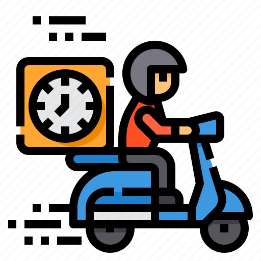 Time, delivery, clock, logistic, box icon - Download on Iconfinder