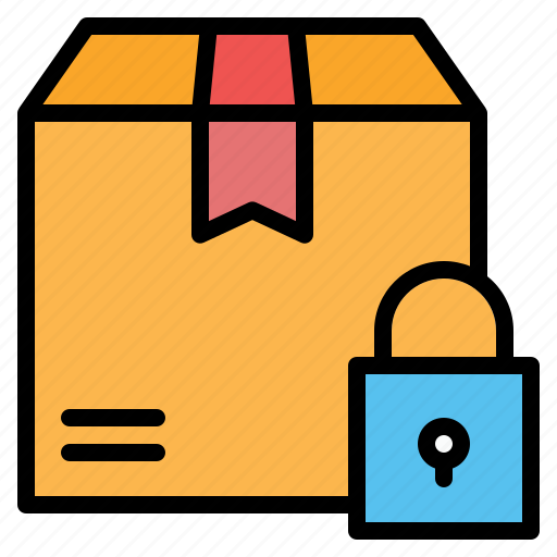 Delivery, lock, logistics, package, box, protection icon - Download on Iconfinder