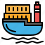 ship, delivery, cargo, badge, logistic, transport, transportation 