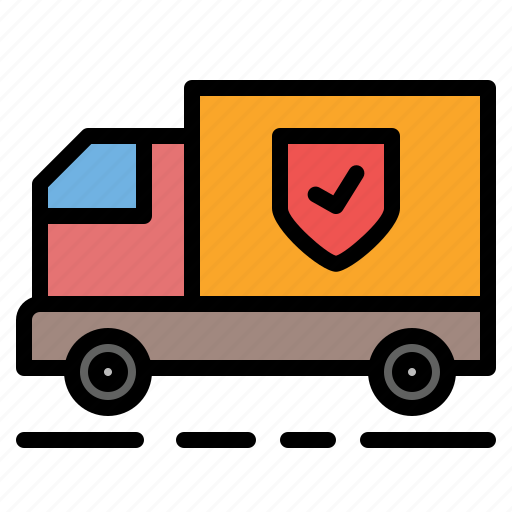 Truck, logistics, protection, delivery, transport, package icon - Download on Iconfinder