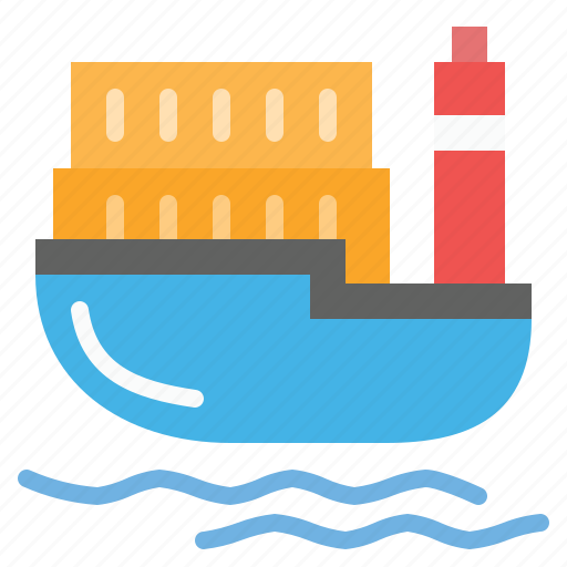 Ship, delivery, cargo, badge, logistic, transport, transportation icon - Download on Iconfinder