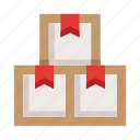 boxes, warehouse, storage, delivery