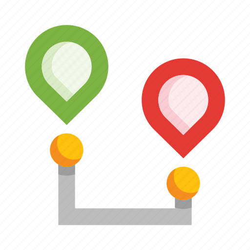 Route, delivery, shipping, logistics icon - Download on Iconfinder