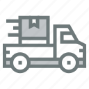 delivery, truck, shipping, box