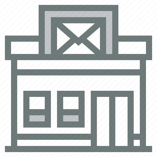 Postal, post, office, service, architecture, and, city icon - Download on Iconfinder