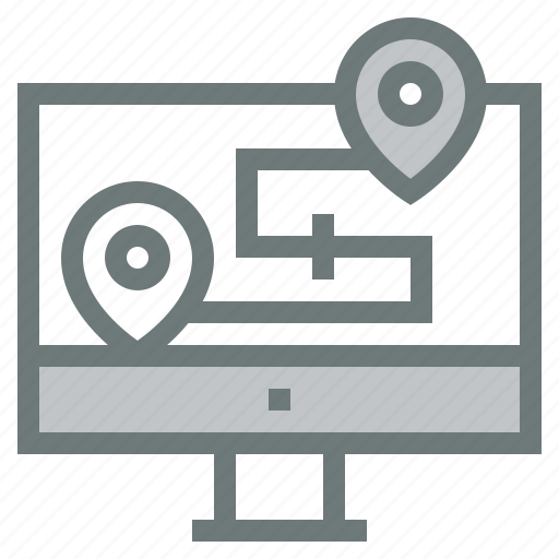 Track, road, map, tracking, route icon - Download on Iconfinder