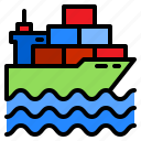cargo, ship, delivery, shipping, logistic, parcel