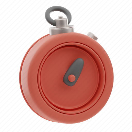 Stopwatch, clock, chronometer, alarm, time, deadline, speed 3D illustration - Download on Iconfinder