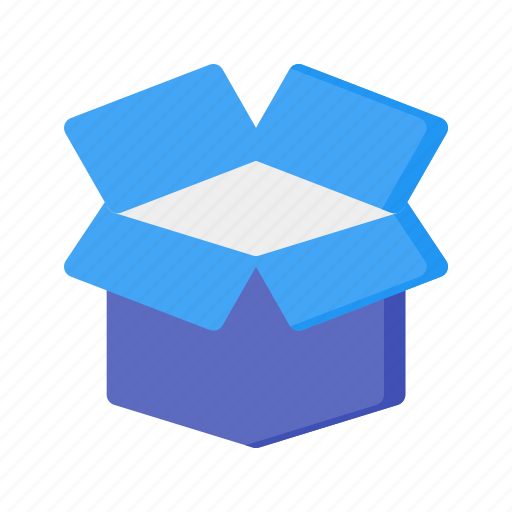 Cardboard, carton, box, package, open icon - Download on Iconfinder