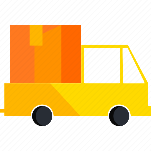 Delivery, box, logistic, package, truck, vehicle icon - Download on Iconfinder